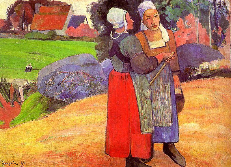 Paul Gauguin Breton Peasants
